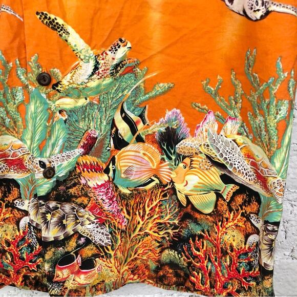 Vintage Hawaiian Underwater Animal Button Up Shirt - Picture 4 of 7
